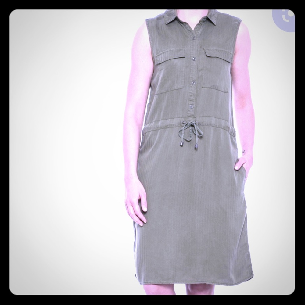 Max Jeans sleeveless shirt dress